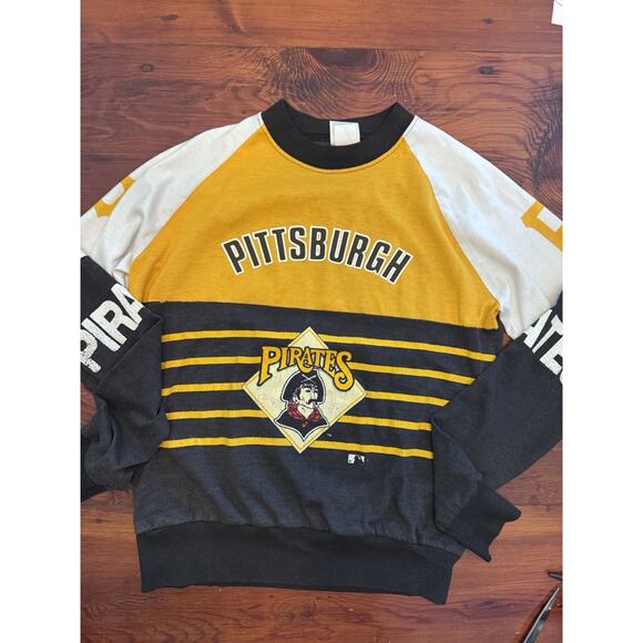 Vintage Pittsburgh Pirates Garan Long Sleeve Shirt Made in USA Kids 14-16 - Picture 9 of 10
